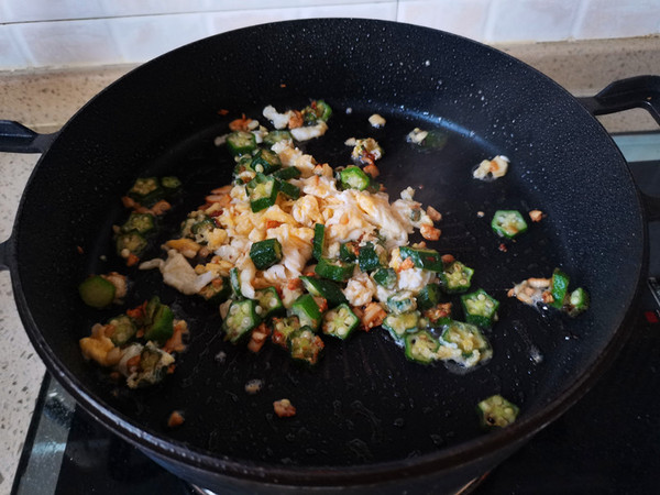 Okra Egg Noodles recipe