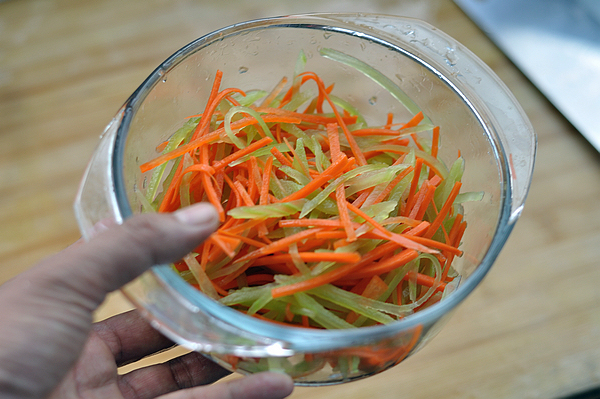 Pleurotus Eryngii Three Threads recipe