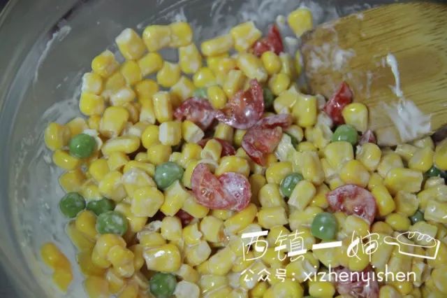 Fried Pot Edition Cheese Baked Colorful Corn recipe