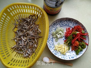 Spicy Fried Dried Fish recipe