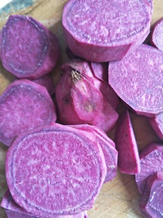 Purple Sweet Potato Glutinous Rice Cake recipe