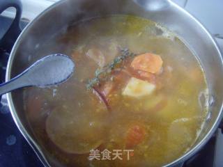 Rich and Delicious---beef Bone and Mixed Vegetable Soup recipe