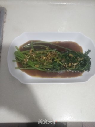 Chrysanthemum in Oyster Sauce recipe