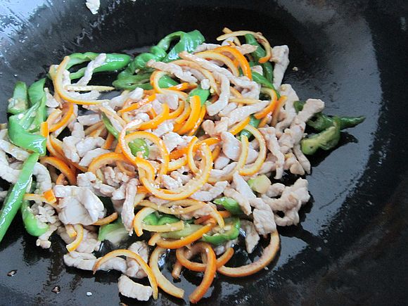 Stir-fried Shredded Pork with Orange Peel recipe