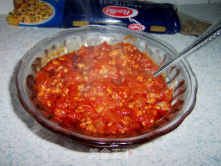 Spaghetti with Tomato Minced Meat recipe
