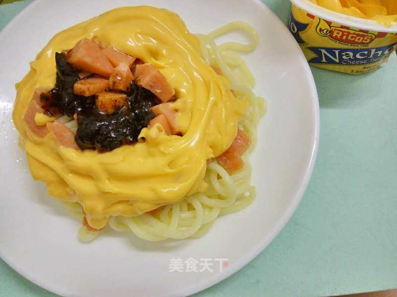Dumpling Noodles with Cheese Sauce recipe
