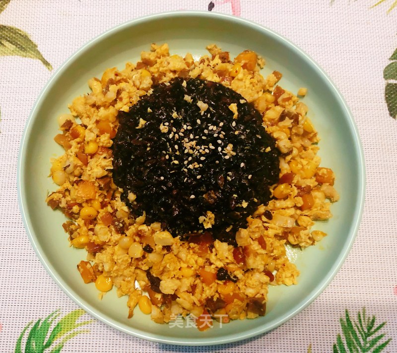 Black Rice Stewed with Cod Eggs recipe