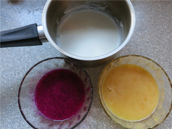 Colorful Fruit Pudding recipe