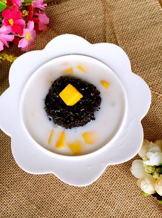 Mango Black Glutinous Rice Sweet and Sweet recipe