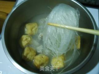 Soy Bean Soaked Vermicelli Chicken Soup recipe