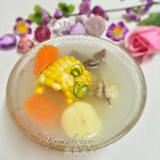 Corn Carrot Chicken Soup recipe