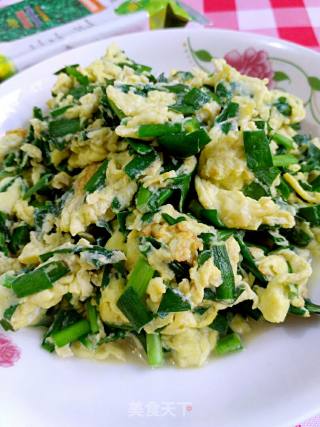 Scrambled Eggs with Leek recipe