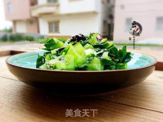 Stir-fried Whitebait with Mustard Greens recipe