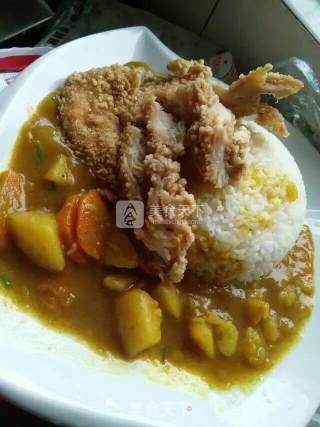 Curry Chicken Chop Rice recipe