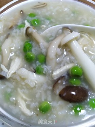 Chicken and Green Bean Mushroom Congee recipe