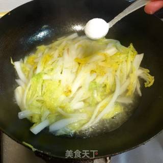 Chinese Cabbage Mixed with Enoki Mushrooms recipe