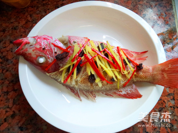 Steamed Red Snapper with Olive Horn recipe