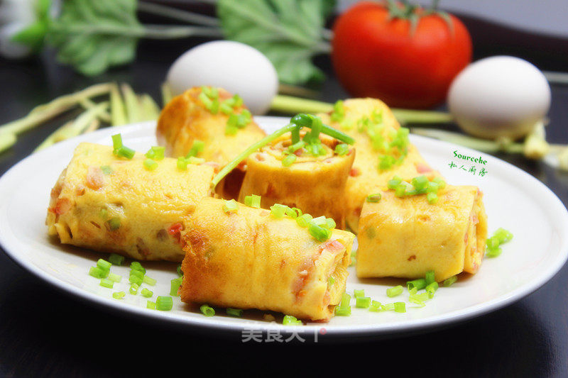 Thick-boiled Eggs with Tomatoes recipe