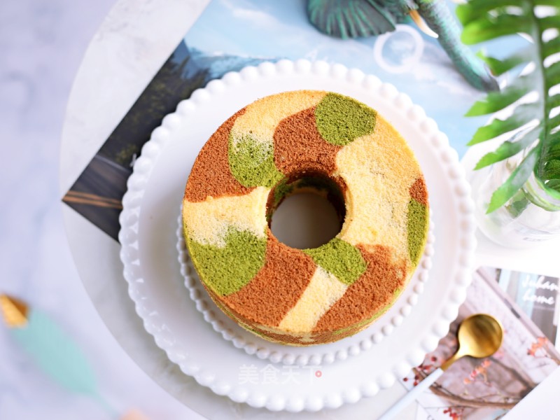 Camouflage Chiffon Cake recipe