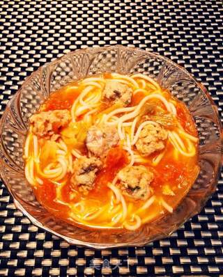 Tomato Meatball Noodle recipe