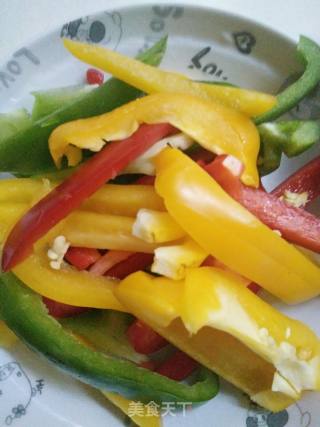 Stir-fried Pork with Three Peppers recipe