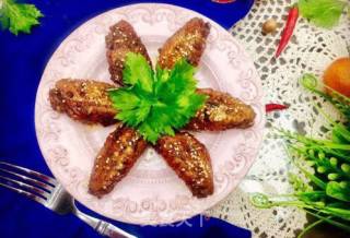 # Oven美食# Roasted Phoenix Wings with Honey Sauce and Cumin recipe