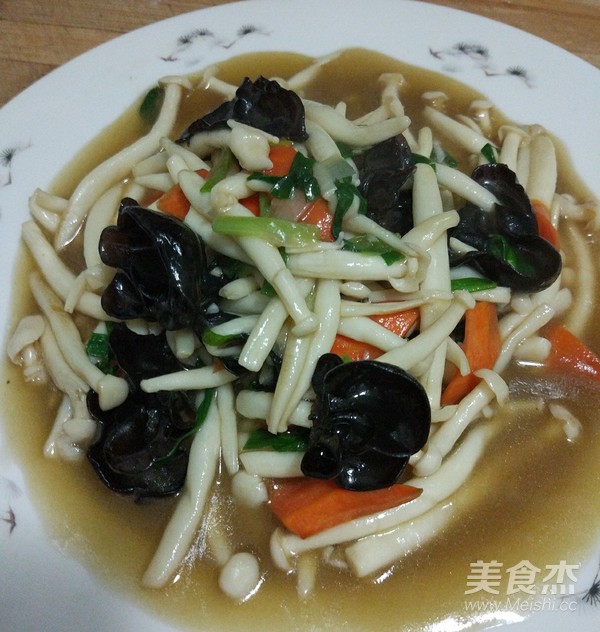 Vegetarian Fried White Jade Mushroom recipe