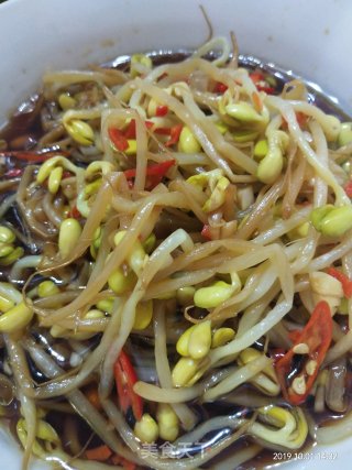 Hot and Sour Soy Sprouts recipe
