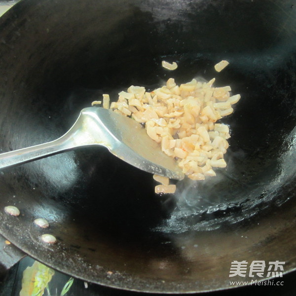 Stir-fried Meatballs with Dried Radish recipe