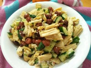 #花样美食# Cold Yuba and Cucumber recipe