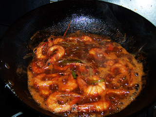 Classic Home Cooking---simmered Prawns in Oil recipe