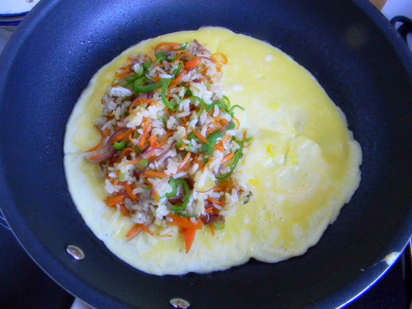 Mixed Vegetable Omurice recipe