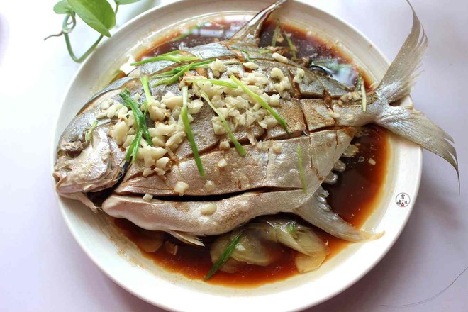 Steamed Pomfret recipe