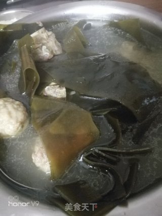 Dragon Bone Meatballs Seaweed Soup recipe