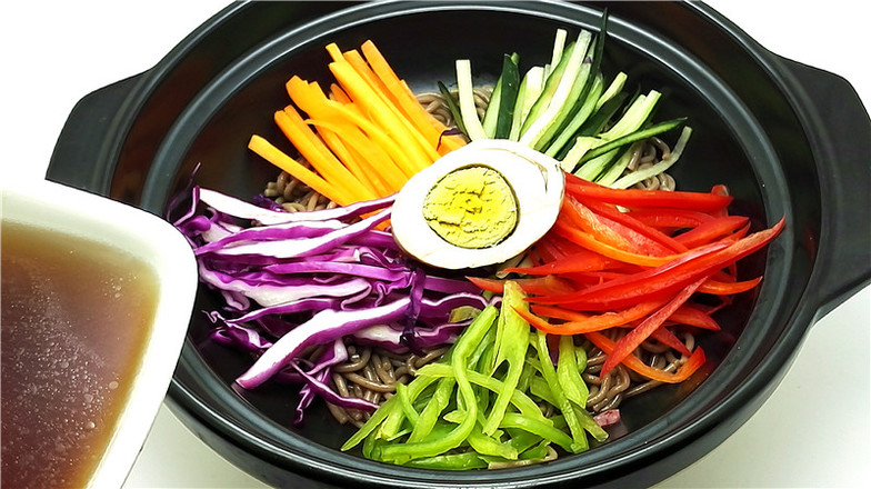 Cold Noodles with Colorful Silk Fibroin recipe