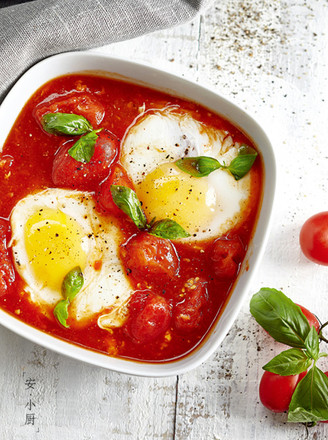 Baked Egg with Tomato recipe