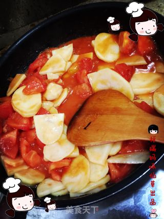 Xiancaoge Private Kitchen (pregnancy Mommy)-soft Waxy Sweet and Sour (tomato Stuffy Potatoes) recipe