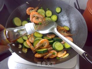 Prawns Cucumber Sesame Oil Pops recipe