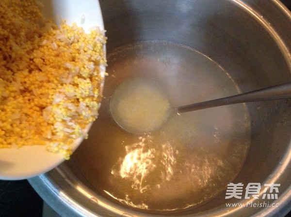 Carrot Scallop Millet Congee recipe