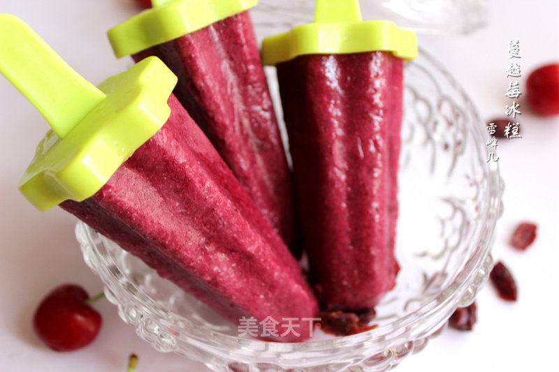 #aca烤明星大赛#cranberry Popsicle recipe