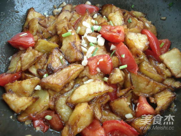 Grilled Eggplant with Tomatoes recipe