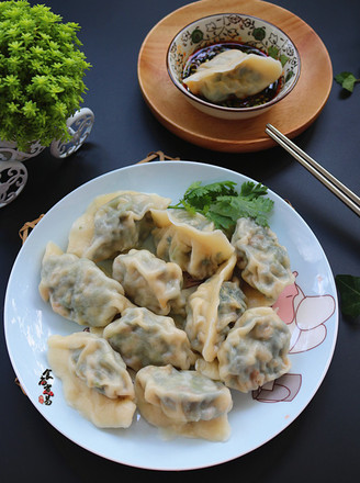 Dumplings with Spinach and Pork Sauce recipe