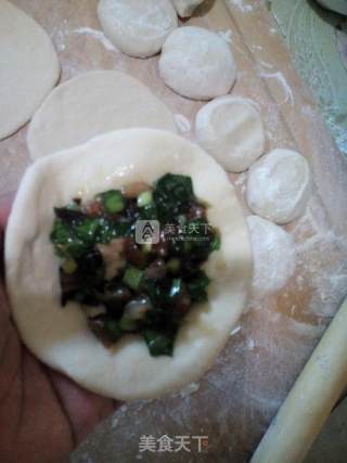 Shrimp Pie with Leek and Fungus recipe