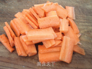 Fried Carrots with Yam recipe