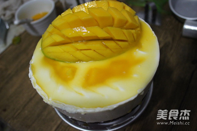 Yogurt Mango Mousse Cake recipe