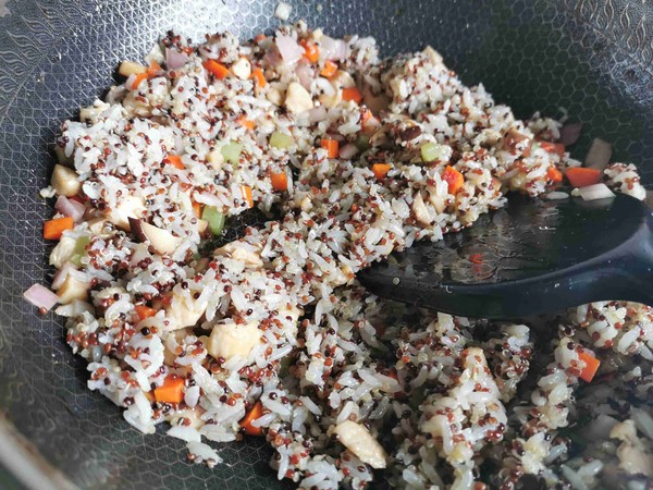 Three Color Quinoa Fried Rice recipe