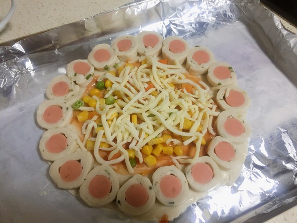 Finger Cake Wreath Pizza recipe