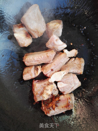 Stewed Pork Ribs with Mushroom Vermicelli recipe