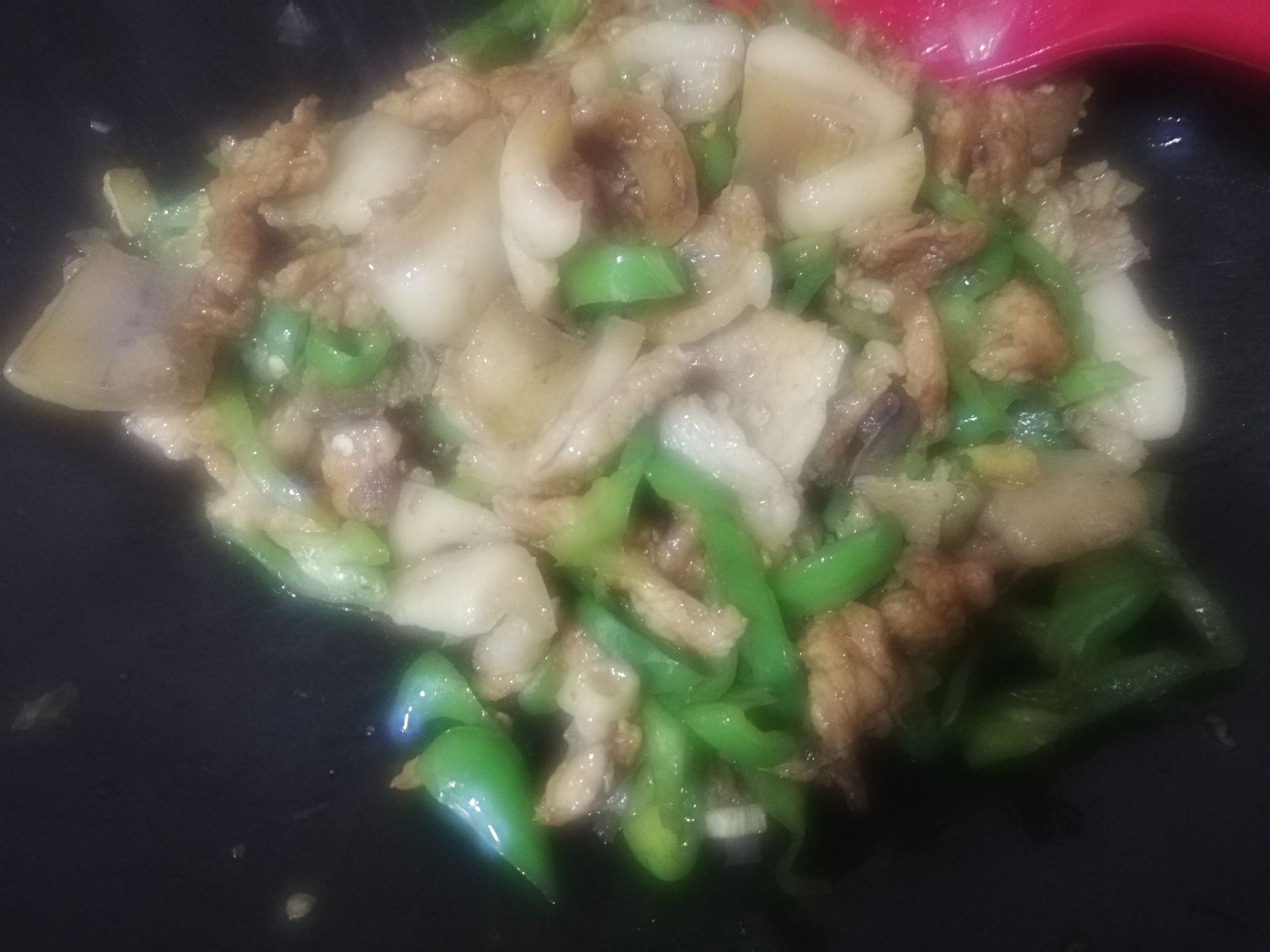 Stir-fried Pork with Green Peppers recipe