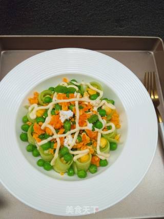 Salted Egg Yolk Vegetable Salad recipe